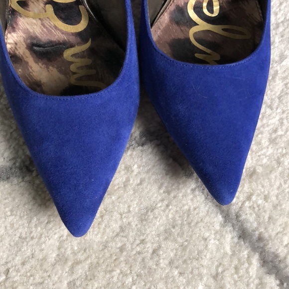 Sam Edelman blue suede heels - Picture 3 of 7
